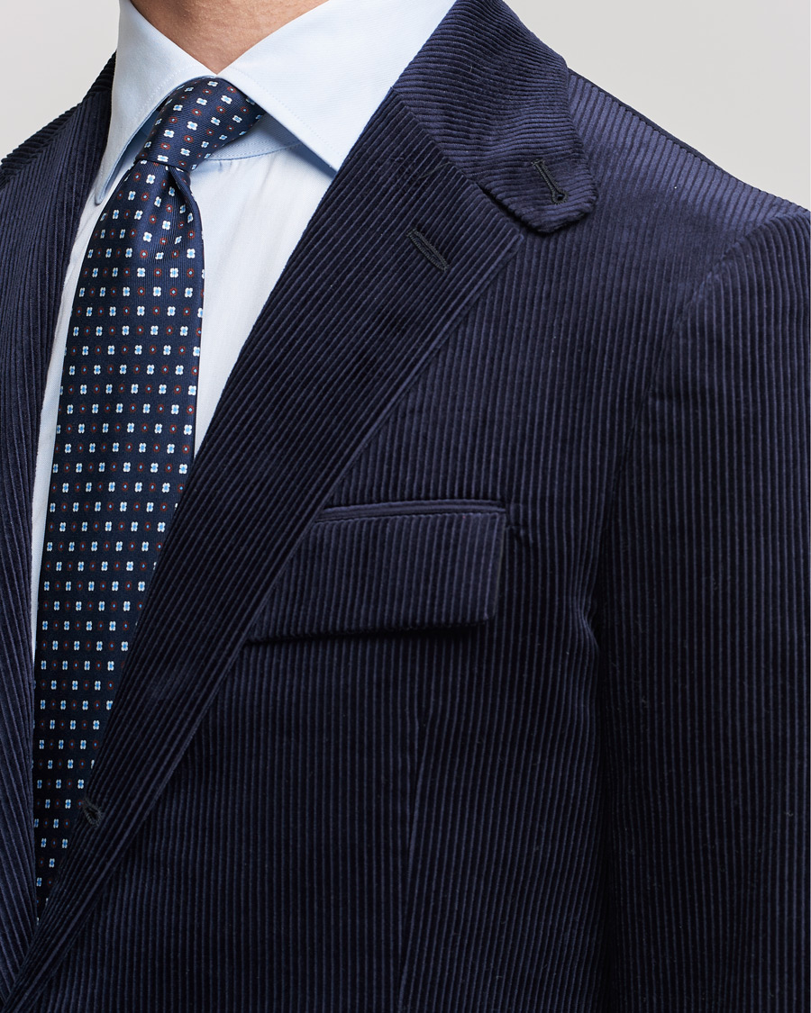 Herre | Blazere & jakker | Ralph Lauren Purple Label | Wale Corduroy Blazer Chairman Navy
