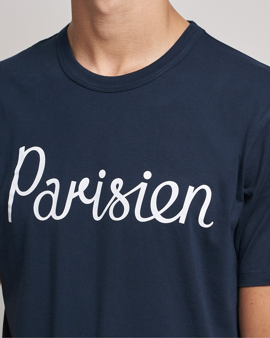 Herre | T-Shirts | Maison Kitsuné | Parisien Tee Navy