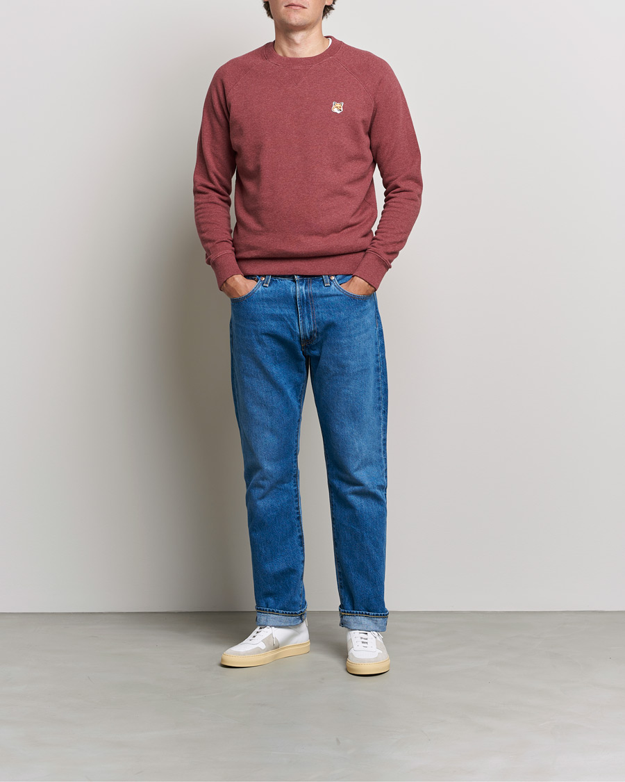 Herre | Trøjer | Maison Kitsuné | Fox Head Sweatshirt Wine