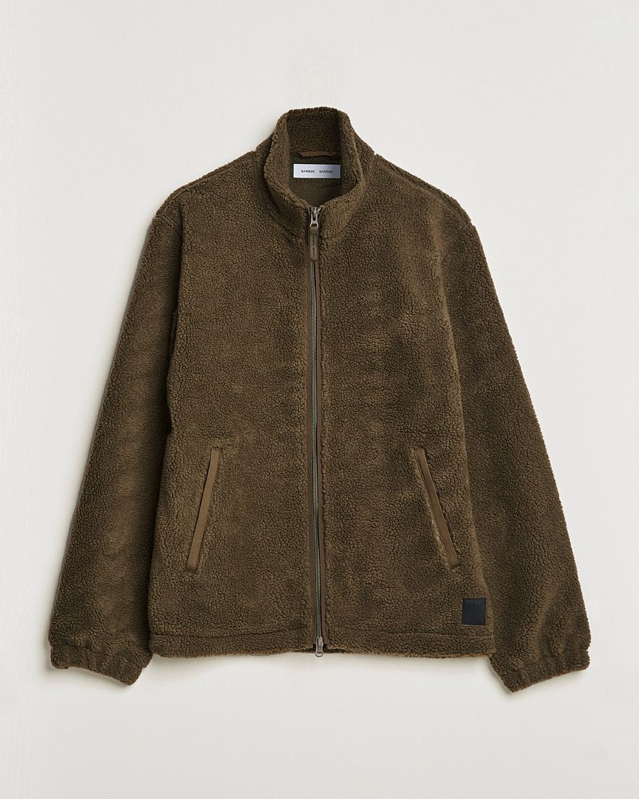 Herre | Trøjer | Samsøe Samsøe | Samsøe & Samsøe Rune Fleece Dark Olive