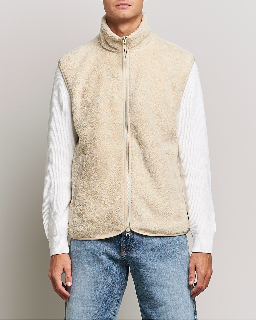 Herre | Trøjer | Samsøe Samsøe | Samsøe & Samsøe Rune Fleece Vest Brown Rice