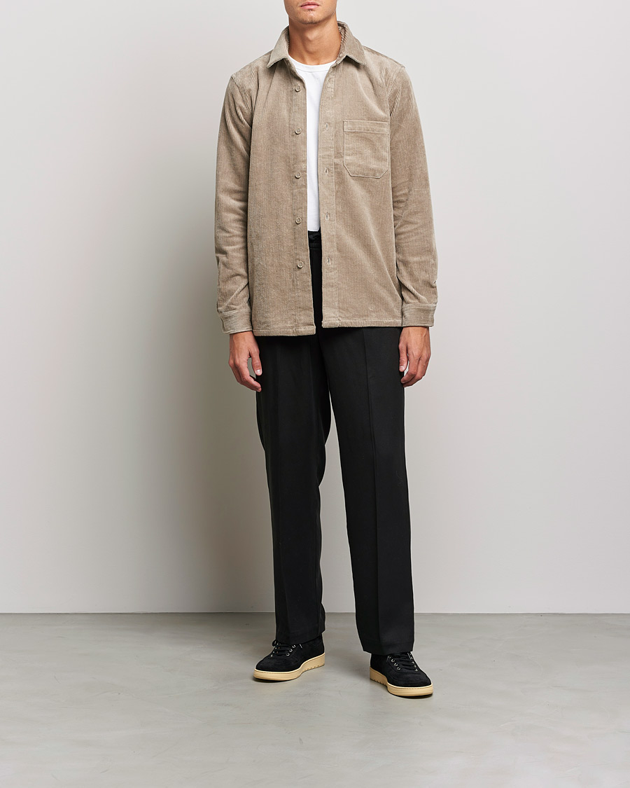 Herre | Skjorter | Samsøe Samsøe | Samsøe & Samsøe Waltones Corduroy Overshirt Winter Twig