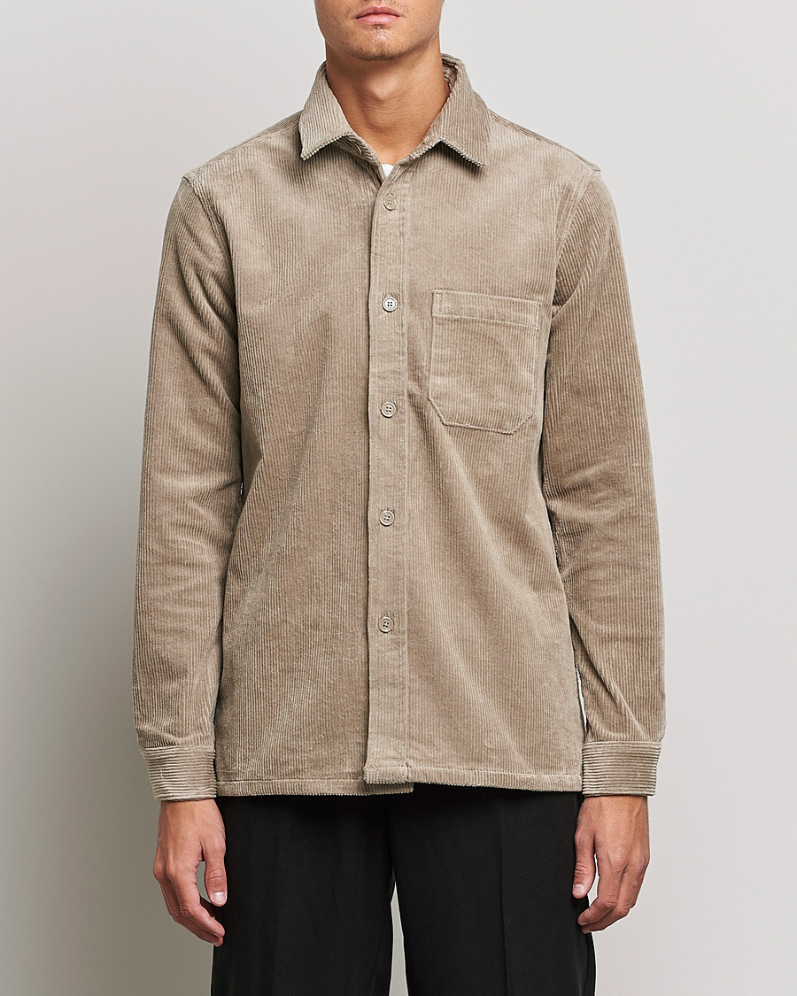Herre | Skjorter | Samsøe Samsøe | Samsøe & Samsøe Waltones Corduroy Overshirt Winter Twig