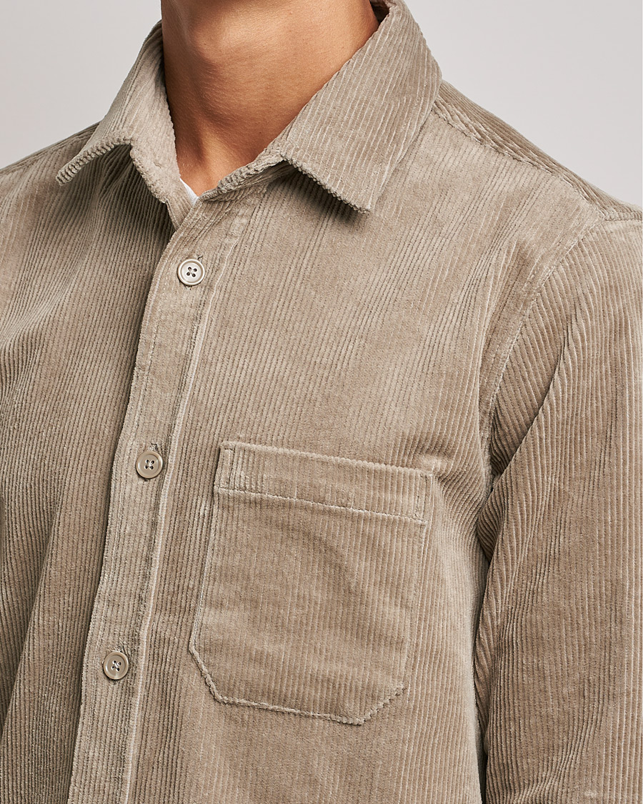 Herre | Skjorter | Samsøe Samsøe | Samsøe & Samsøe Waltones Corduroy Overshirt Winter Twig