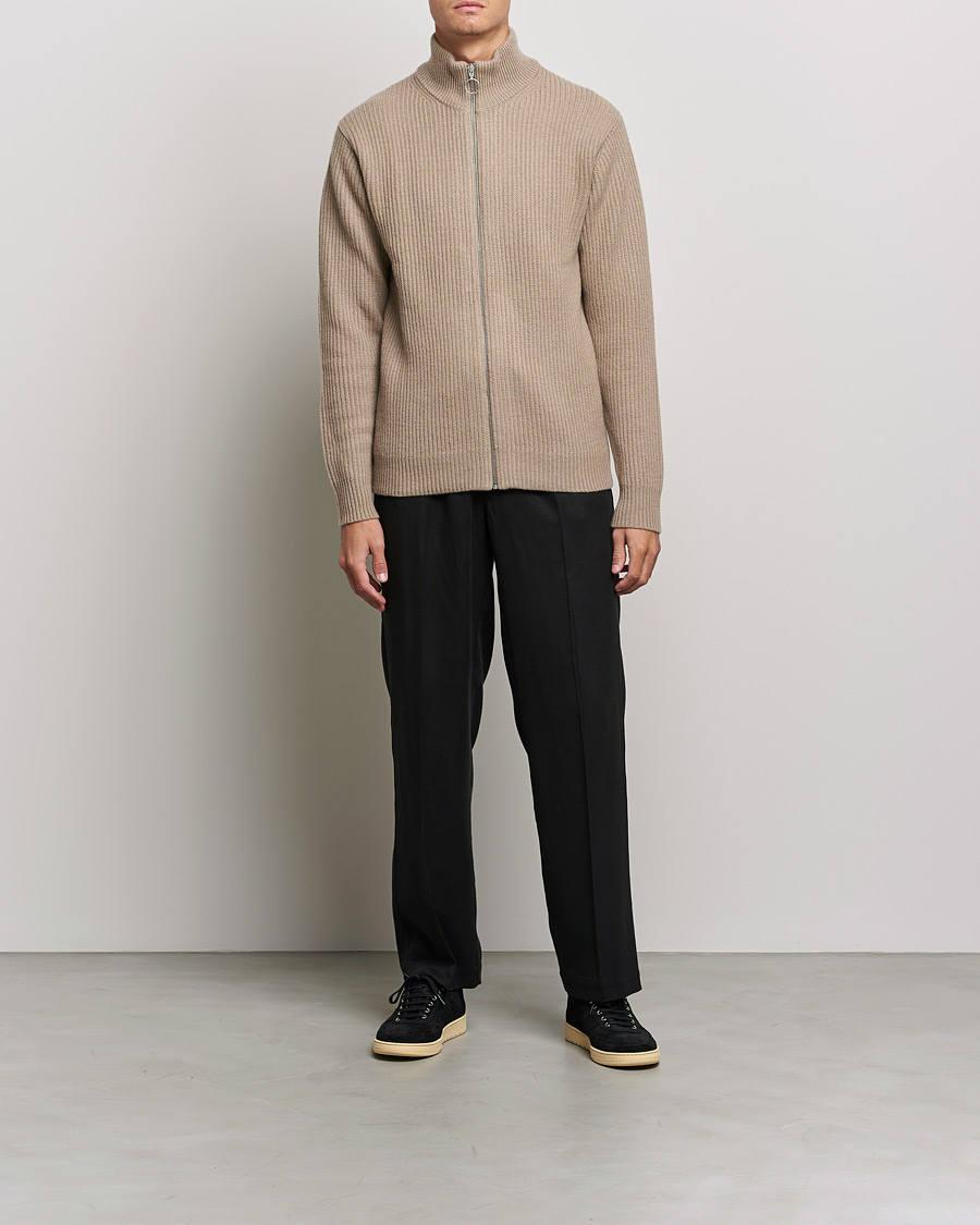 Herre | Trøjer | Samsøe Samsøe | Samsøe & Samsøe Logan Heavy Kniited Zip Cardigan Winter Twig