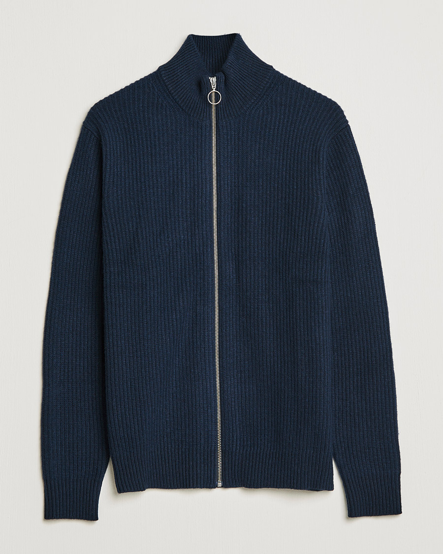 Herre | Trøjer | Samsøe Samsøe | Samsøe & Samsøe Logan Heavy Kniited Zip Cardigan Salute