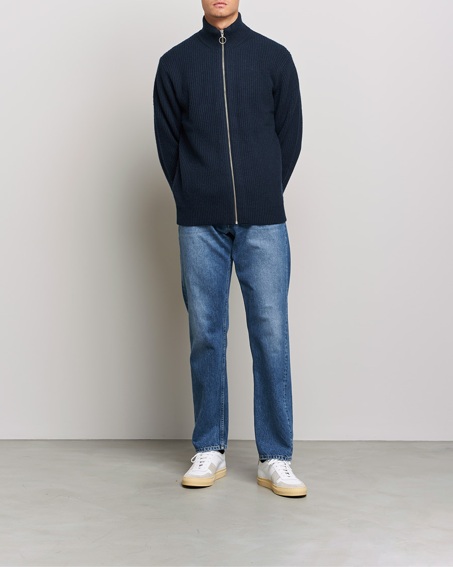 Herre | Trøjer | Samsøe Samsøe | Samsøe & Samsøe Logan Heavy Kniited Zip Cardigan Salute
