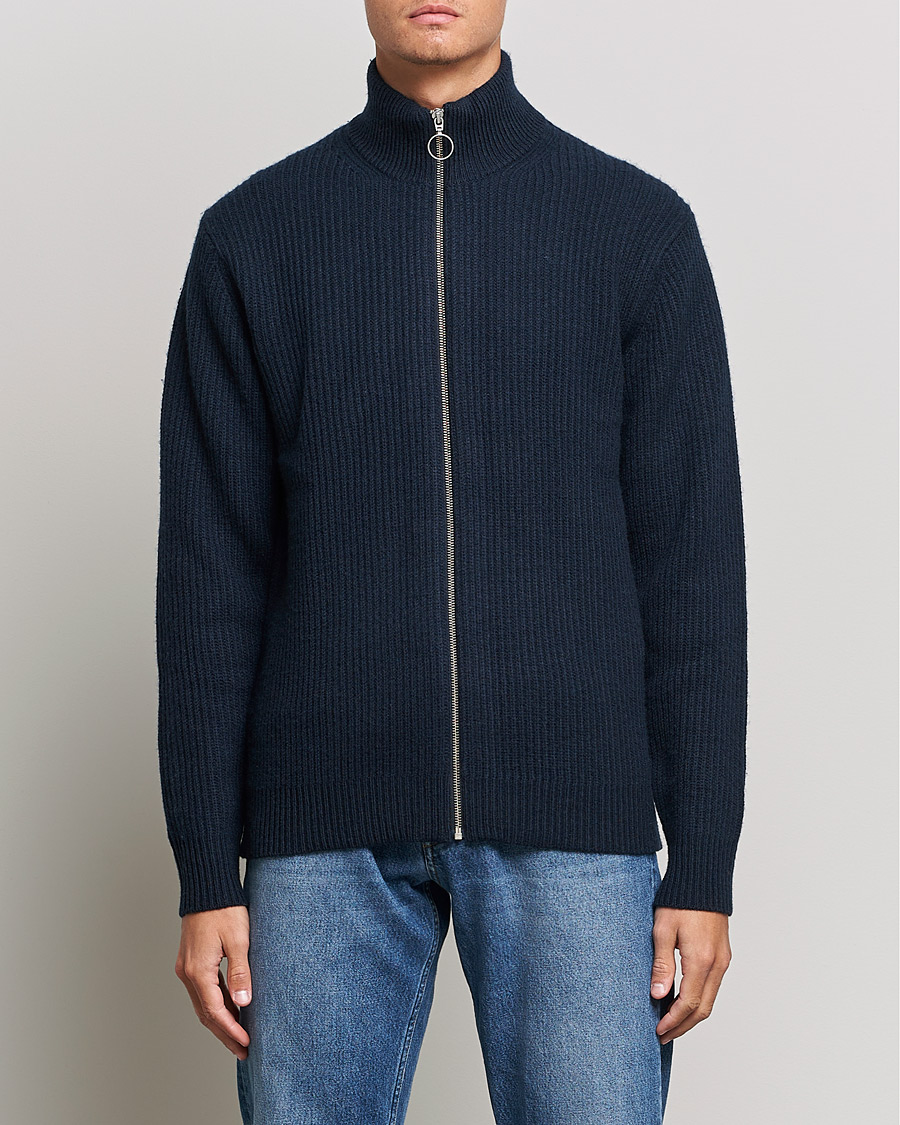 Herre | Trøjer | Samsøe Samsøe | Samsøe & Samsøe Logan Heavy Kniited Zip Cardigan Salute