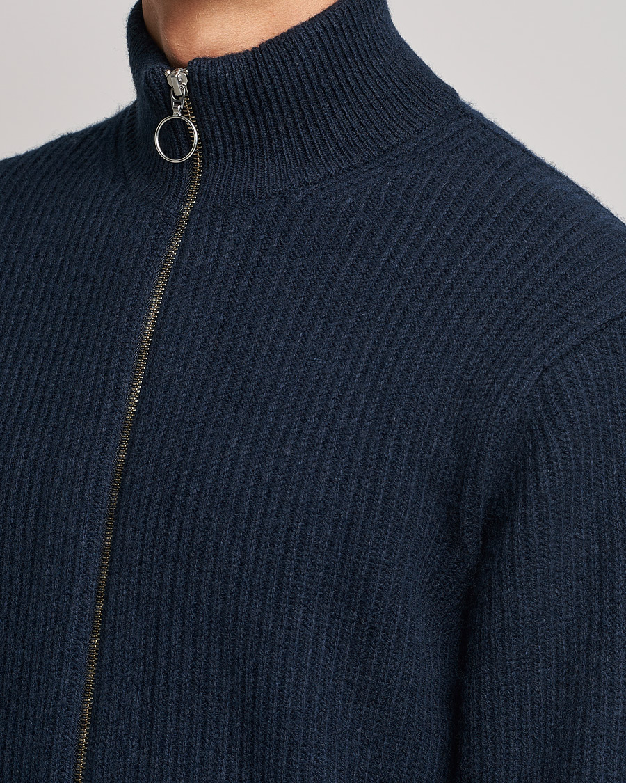 Herre | Trøjer | Samsøe Samsøe | Samsøe & Samsøe Logan Heavy Kniited Zip Cardigan Salute