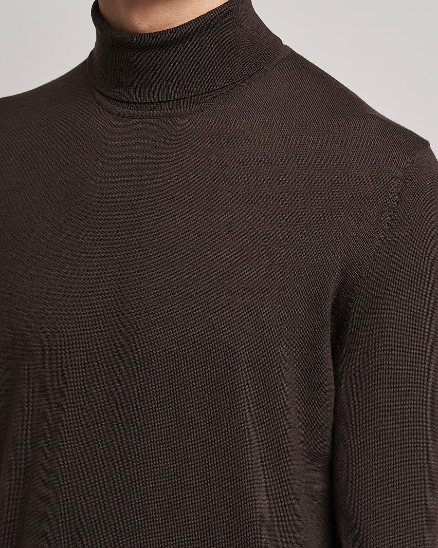 Herre | Trøjer | Samsøe Samsøe | Samsøe & Samsøe Flemming Superfine Merino Wool Roll Neck Mole