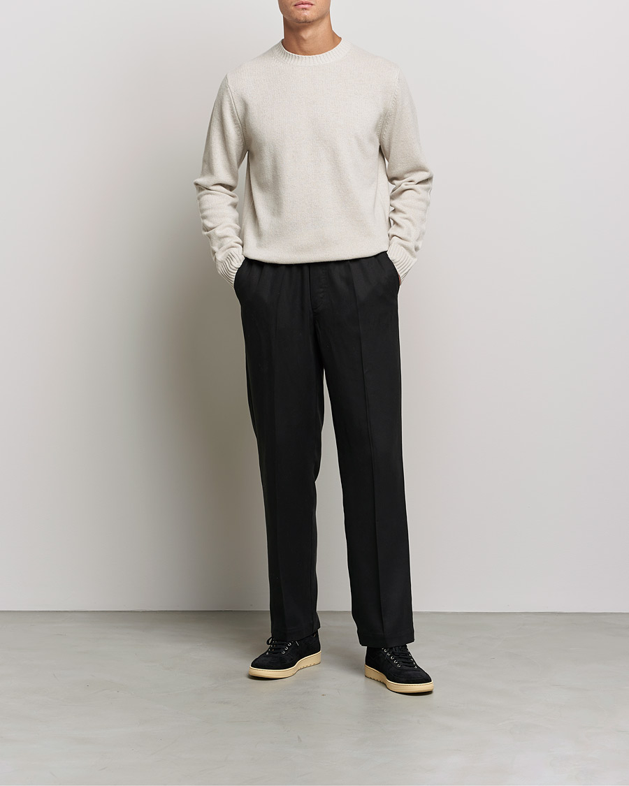 Herre | Trøjer | Samsøe Samsøe | Samsøe & Samsøe Syllie Wool Crew Neck Oatmeal