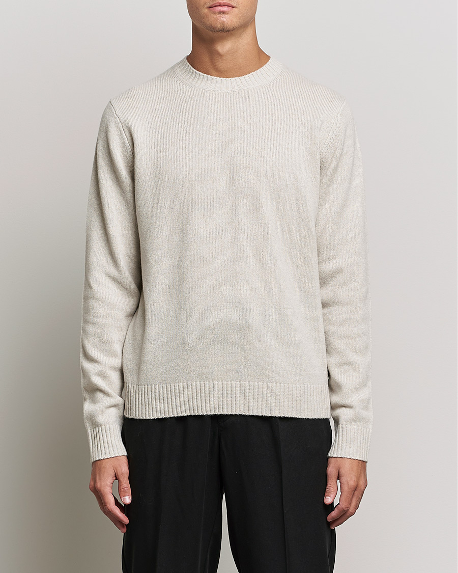 Herre |  | Samsøe & Samsøe | Syllie Wool Crew Neck Oatmeal
