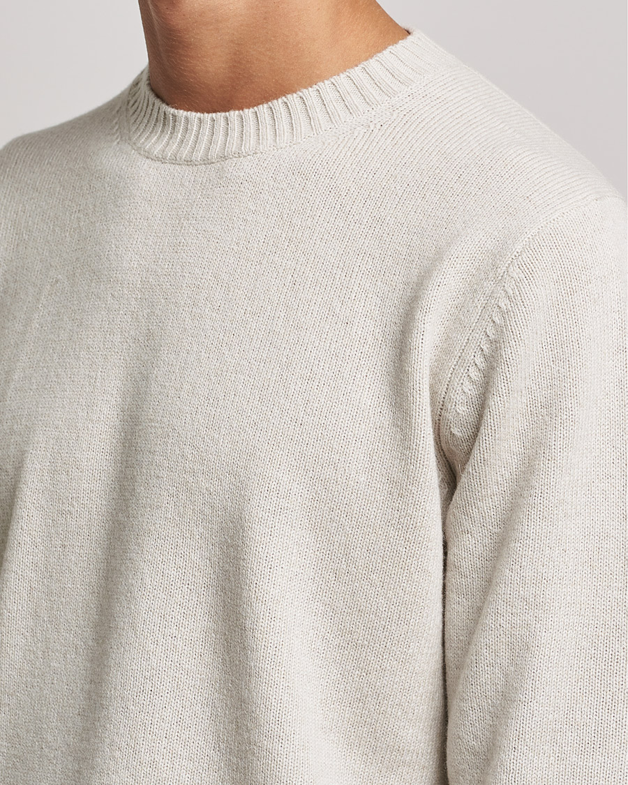 Herre | Trøjer | Samsøe Samsøe | Samsøe & Samsøe Syllie Wool Crew Neck Oatmeal