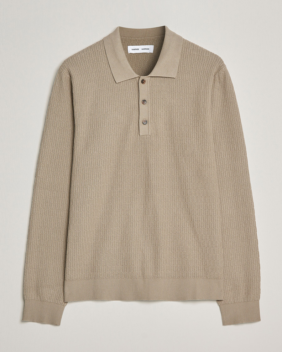 Herre | Trøjer | Samsøe Samsøe | Samsøe & Samsøe Joey Knitted Polo Winter Twig