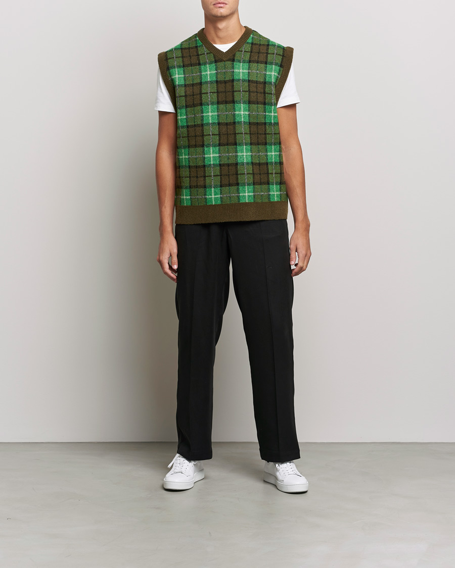 Herre | Trøjer | Samsøe Samsøe | Samsøe & Samsøe James Fine Merino Knitted Vest Medium Green