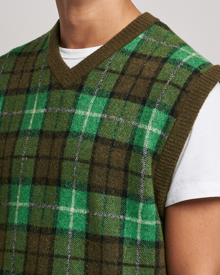 Herre | Trøjer | Samsøe Samsøe | Samsøe & Samsøe James Fine Merino Knitted Vest Medium Green
