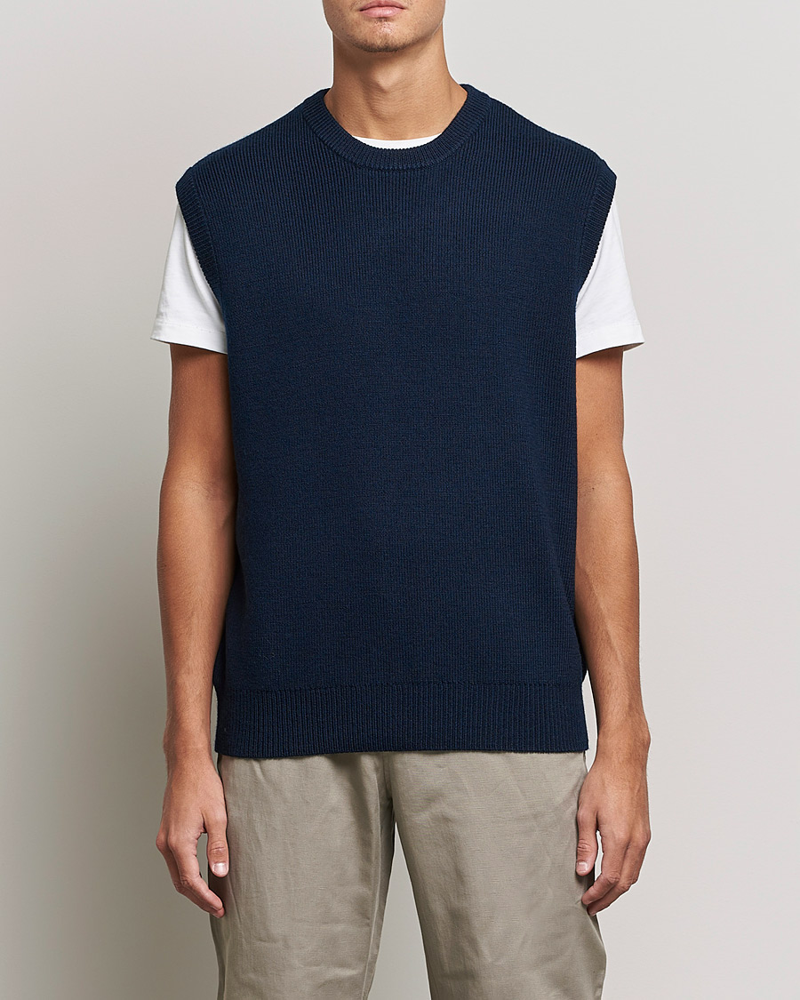 Herre | Trøjer | Samsøe Samsøe | Samsøe & Samsøe Jack Wool Knitted Vest Salute