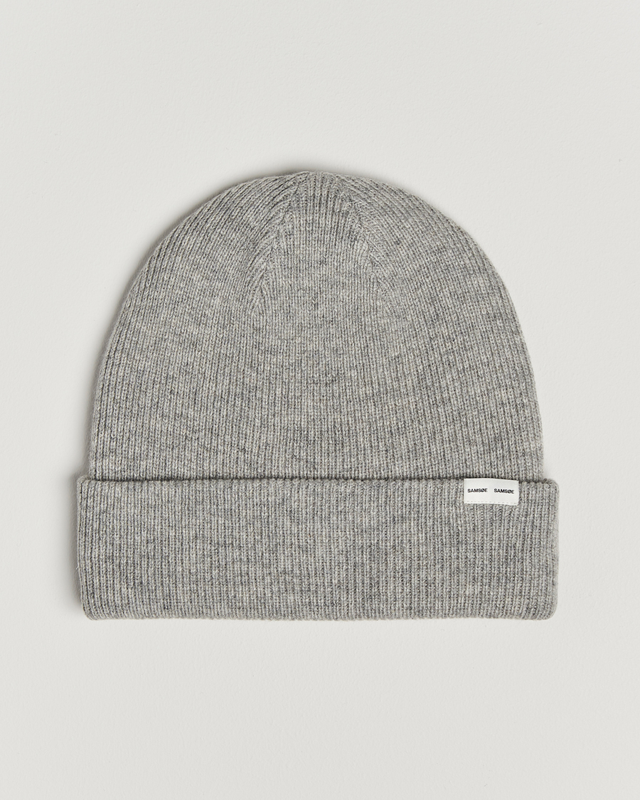Herre | Samsøe Samsøe The Wool Beanie Grey Melange | Samsøe Samsøe | The Wool Beanie Grey Melange