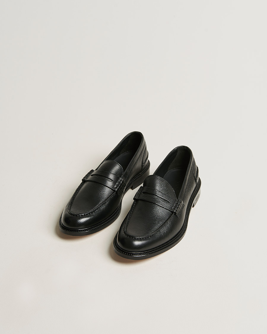 Herre | VINNY's Townee Penny Loafer Black Grain | VINNY's | Townee Penny Loafer Black Grain