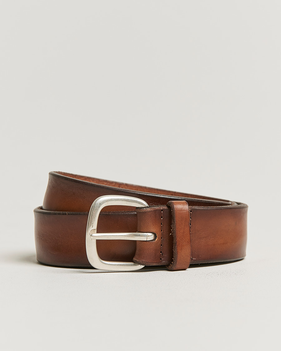 Herre | Orciani Vachetta Belt 3,5 cm Cognac | Orciani | Vachetta Belt 3,5 cm Cognac