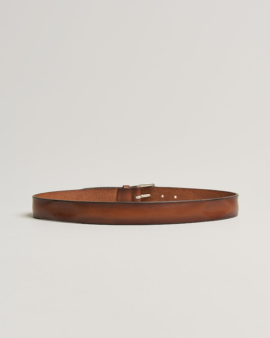 Herre | Orciani Vachetta Belt 3,5 cm Cognac | Orciani | Vachetta Belt 3,5 cm Cognac