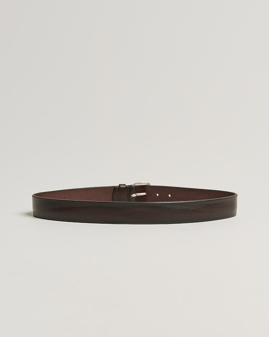 Herre | Orciani Vachetta Belt 3,5 cm Dark Brown | Orciani | Vachetta Belt 3,5 cm Dark Brown