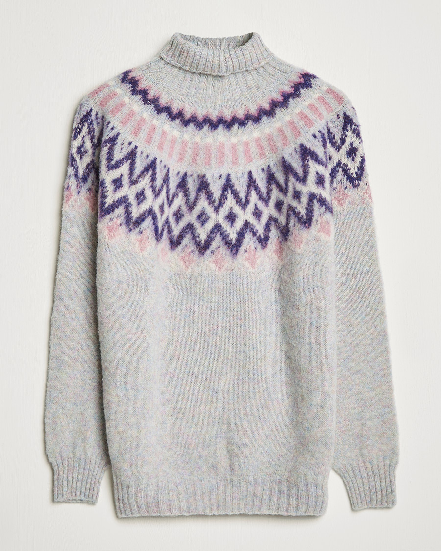 Herre | Trøjer | Howlin' | Brushed Wool Fair Isle Roll Neck Galaxy