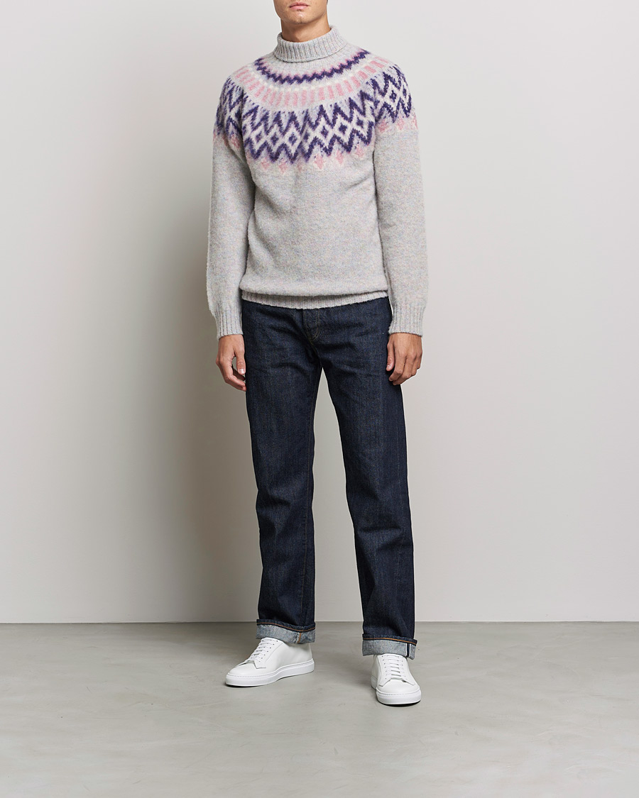 Herre | Trøjer | Howlin' | Brushed Wool Fair Isle Roll Neck Galaxy