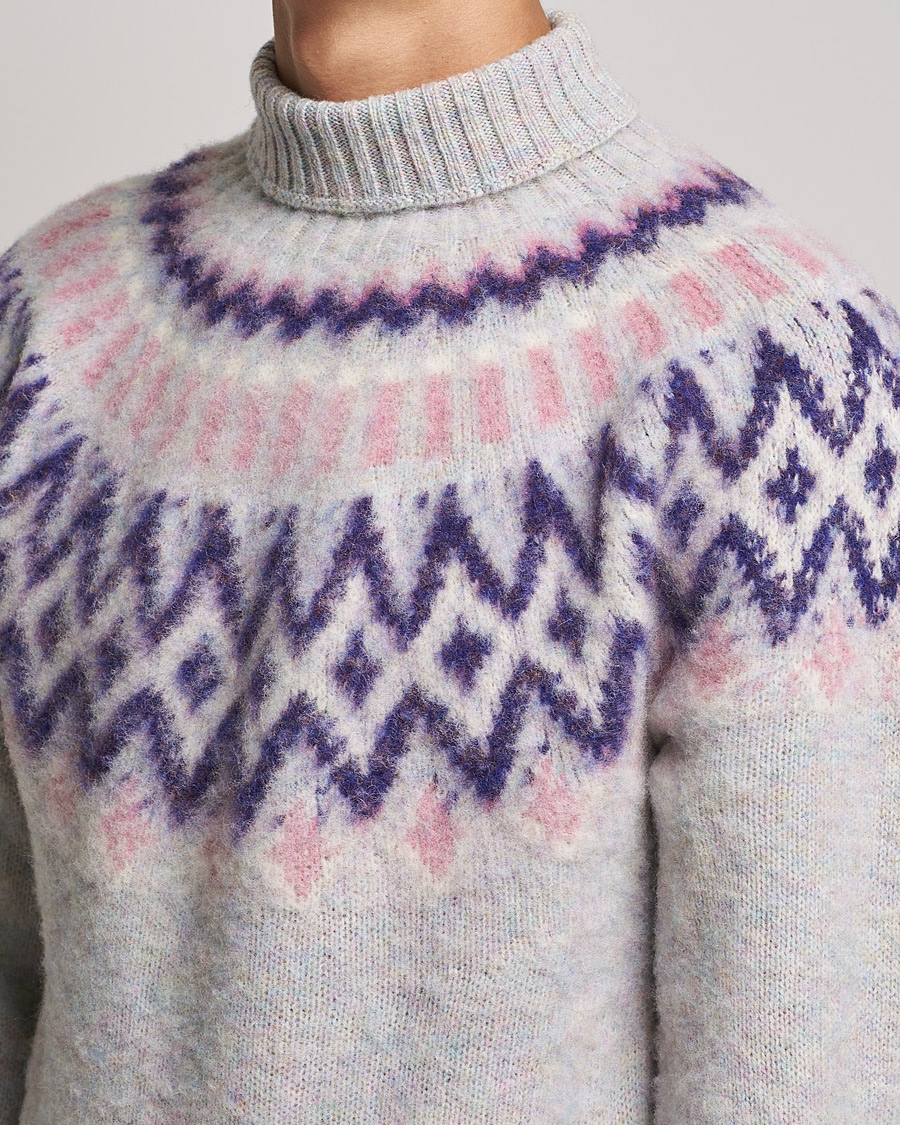 Herre | Trøjer | Howlin' | Brushed Wool Fair Isle Roll Neck Galaxy