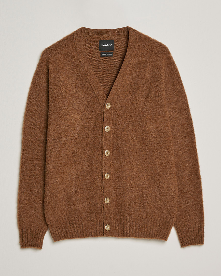 Herre | Trøjer | Howlin' | Brushed Wool Cardigan Nuts