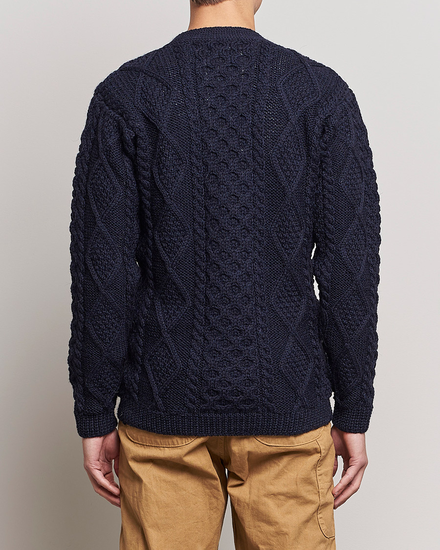 Herre | Trøjer | Howlin' | Cable Knitted Wool Cardigan Navy