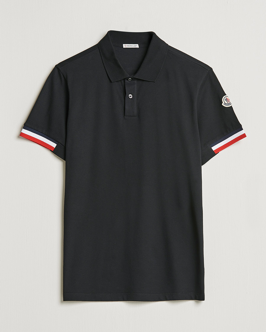 Herre | Polotrøjer | Moncler | Contrast Rib Polo Black