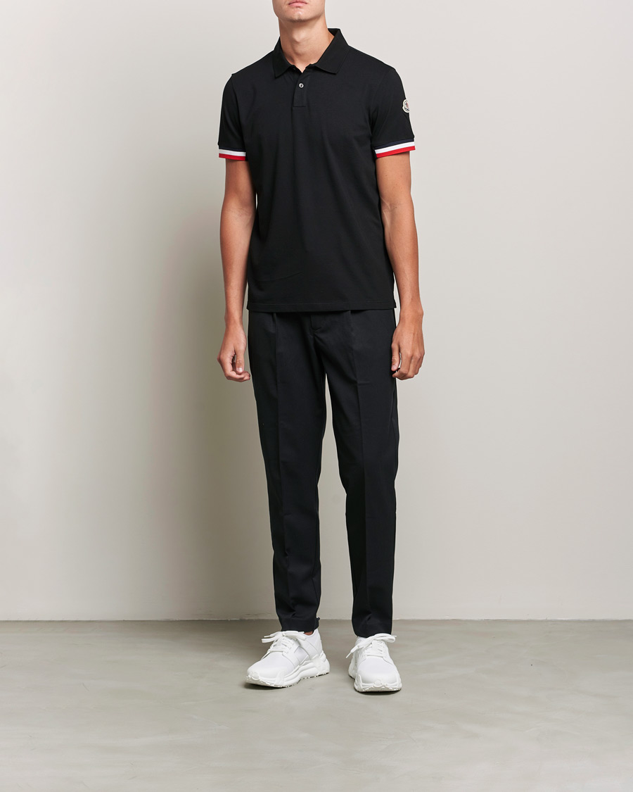 Herre | Polotrøjer | Moncler | Contrast Rib Polo Black