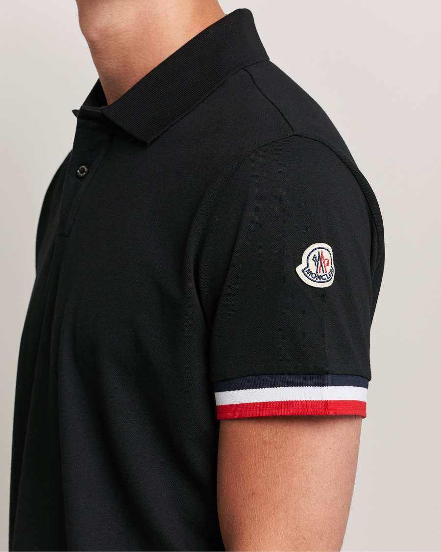 Herre | Polotrøjer | Moncler | Contrast Rib Polo Black