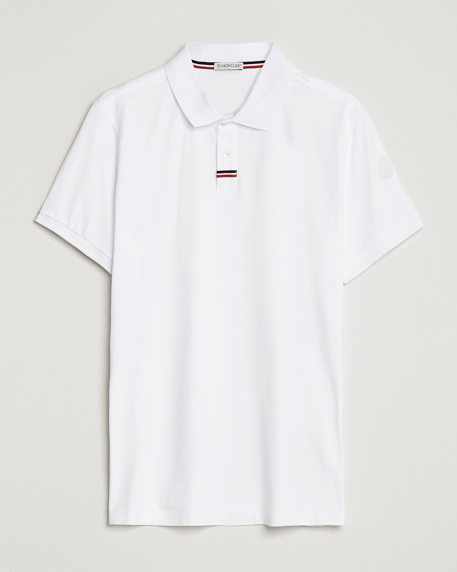 Herre | Polotrøjer | Moncler | Tricolore Rib Polo White