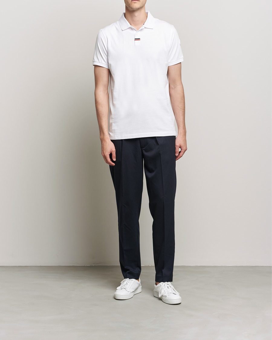 Herre | Polotrøjer | Moncler | Tricolore Rib Polo White
