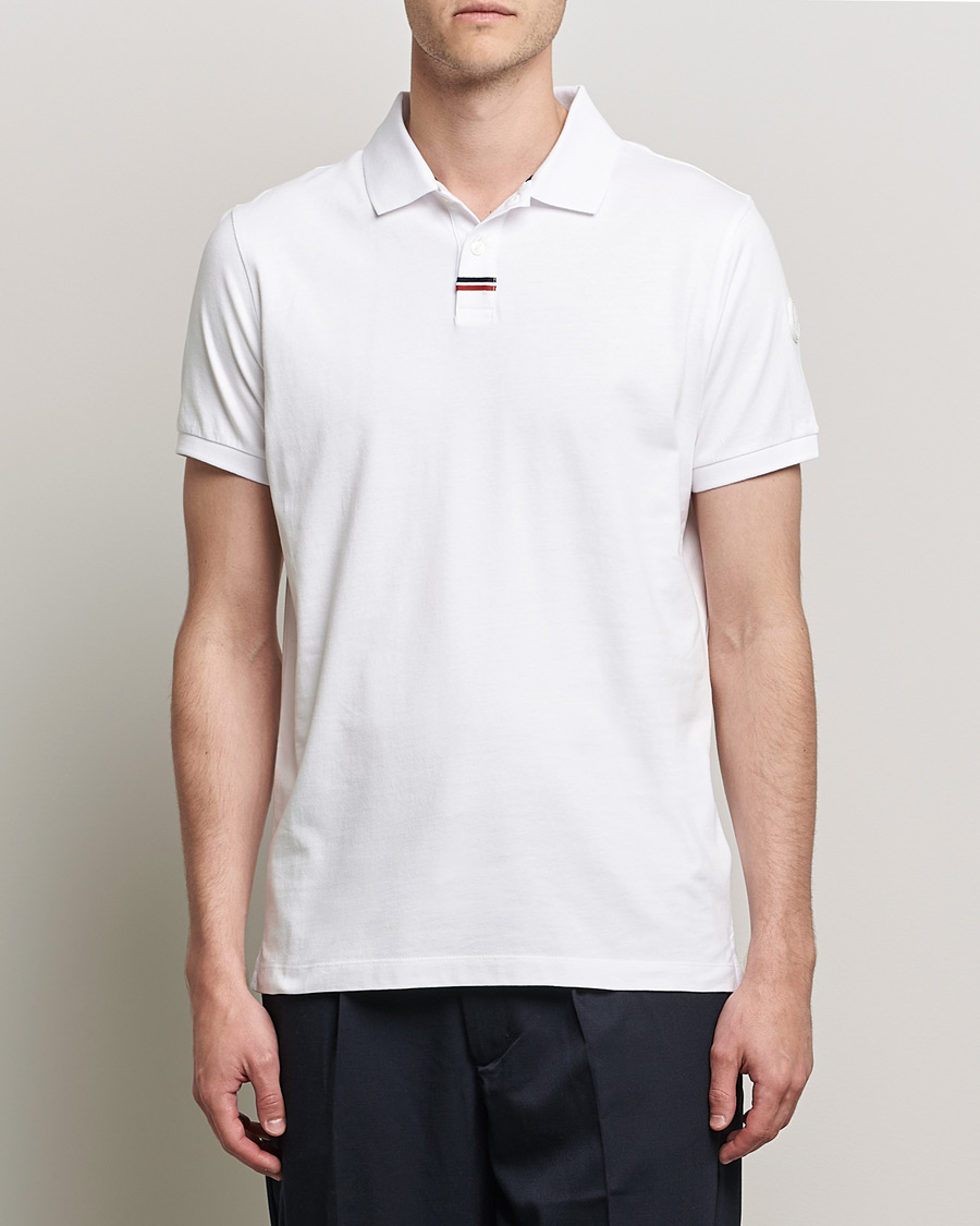 Herre | Polotrøjer | Moncler | Tricolore Rib Polo White