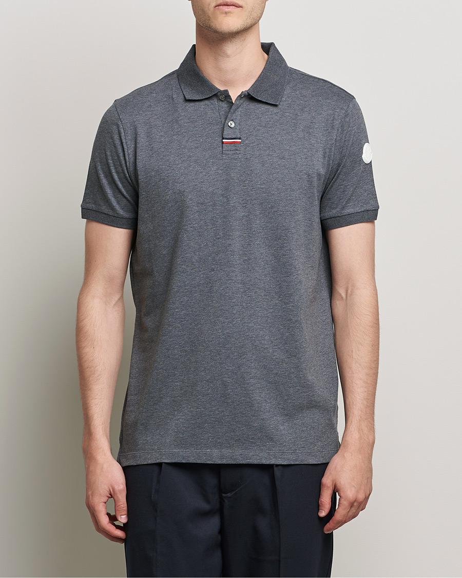 Herre | Polotrøjer | Moncler | Tricolore Rib Polo Black