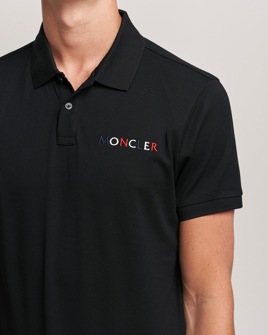Herre | Polotrøjer | Moncler | Logo Rib Polo Black
