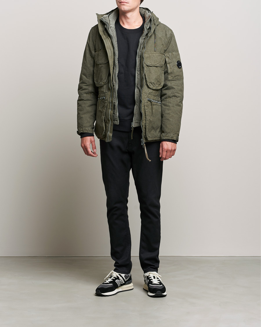 Herre | Jakker | C.P. Company | Ba-Tic Wax Resistance Two in One Jacket Dark Green