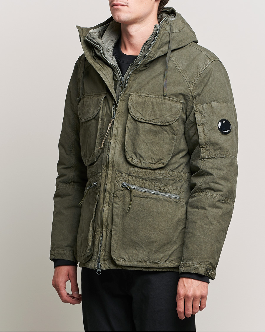 Herre | Jakker | C.P. Company | Ba-Tic Wax Resistance Two in One Jacket Dark Green