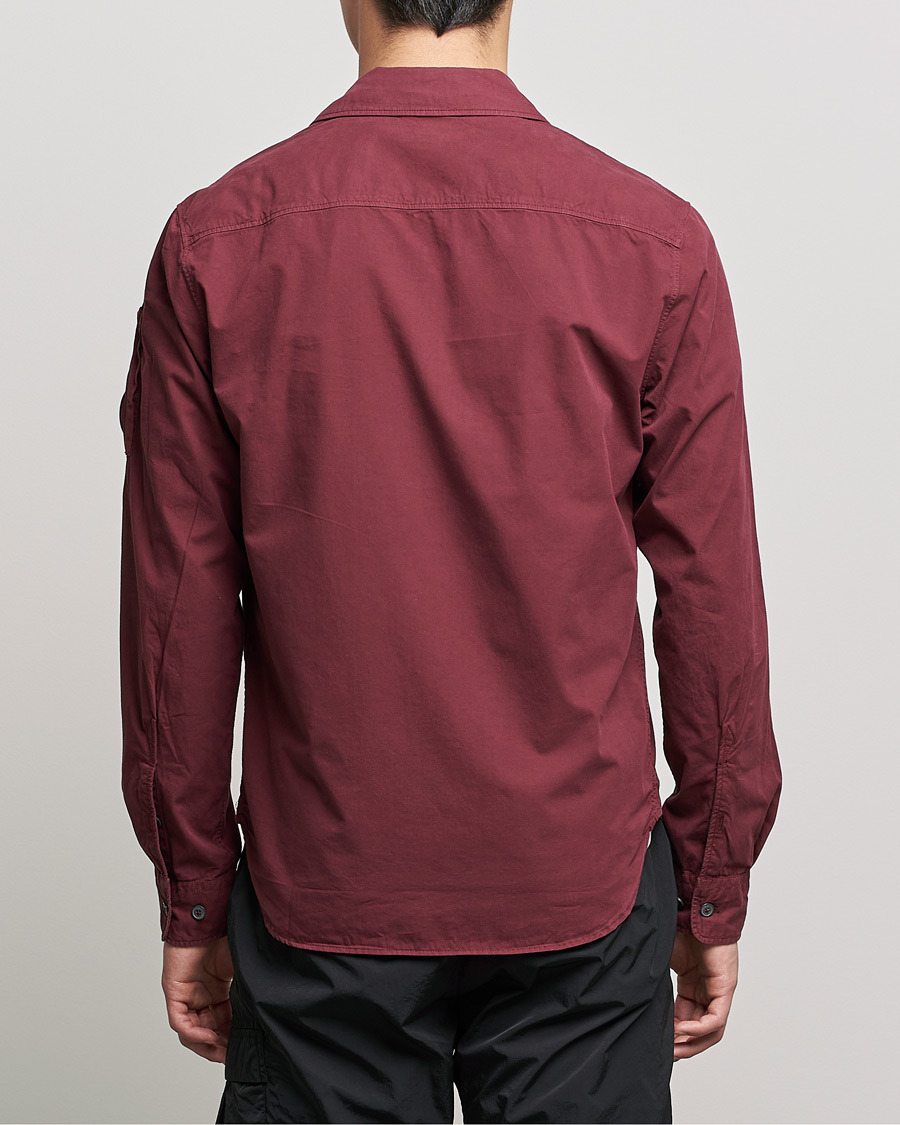 Herre | Skjorter | C.P. Company | Garment Dyed Gabardine Overshirt WIne