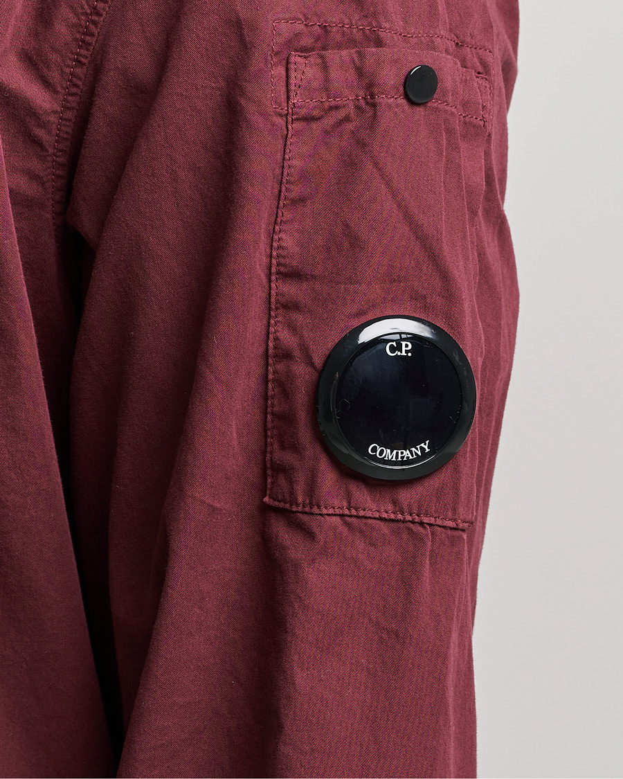 Herre | Skjorter | C.P. Company | Garment Dyed Gabardine Overshirt WIne