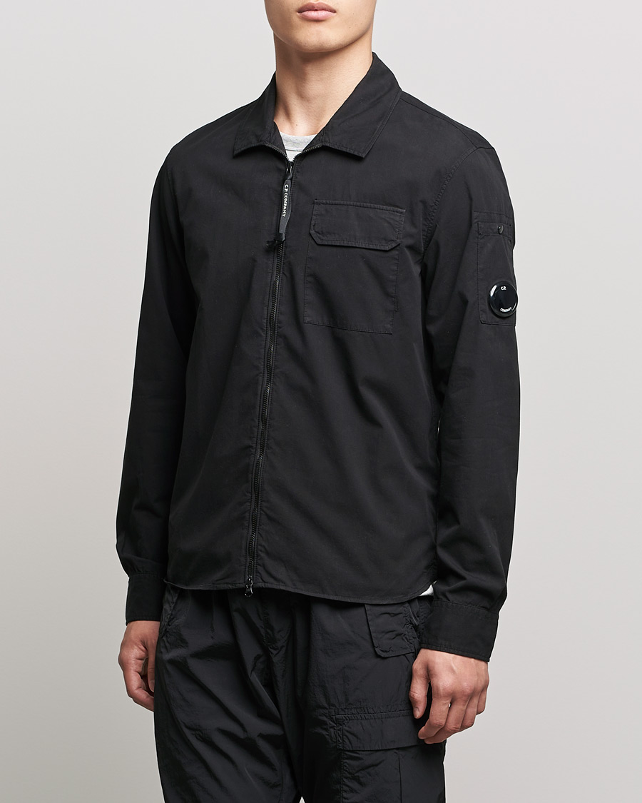 Herre | An overshirt occasion | C.P. Company | Garment Dyed Gabardine Overshirt Black
