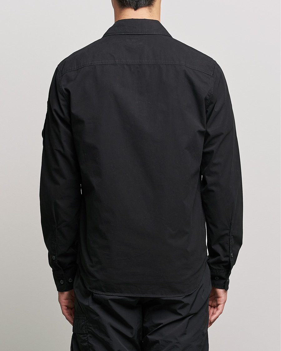 Herre | Skjorter | C.P. Company | Garment Dyed Gabardine Overshirt Black