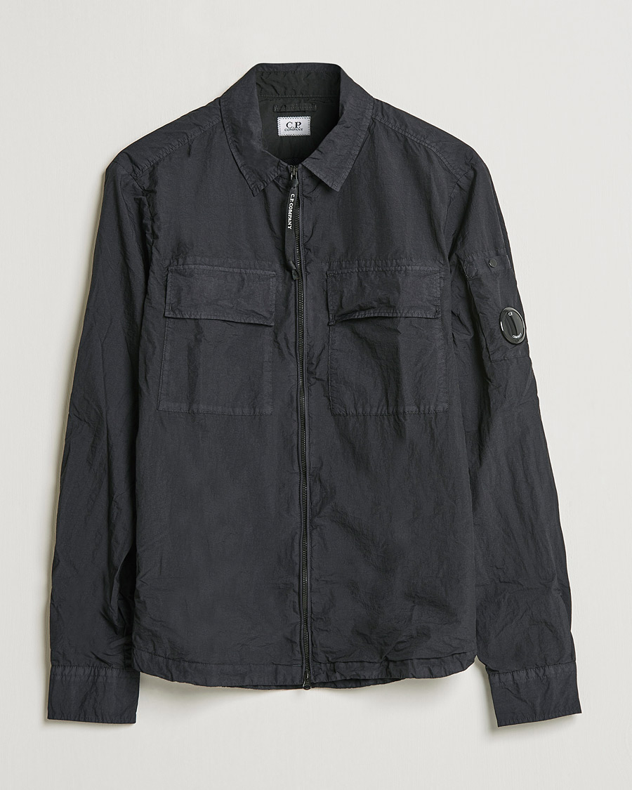 Herre | Skjorter | C.P. Company | Taylon L Zip Overshirt Black