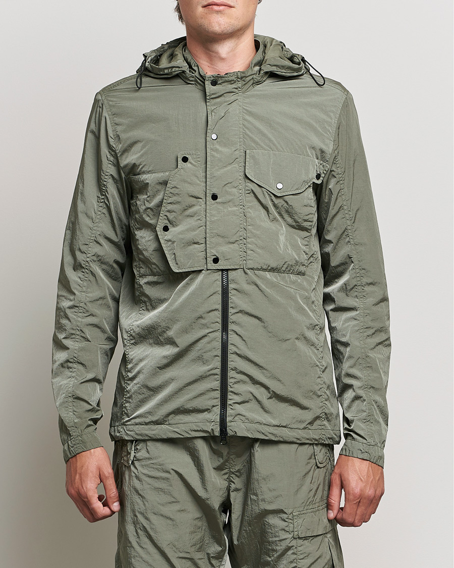 Herre |  | C.P. Company | Chrome R Hooded Shirt Jacket Green