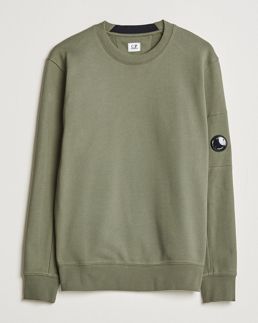 Herre | Trøjer | C.P. Company | Diagonal Raised Fleece Lens Sweatshirt Green
