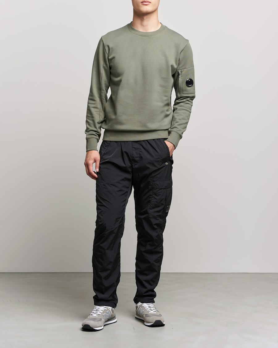 Herre | Trøjer | C.P. Company | Diagonal Raised Fleece Lens Sweatshirt Green