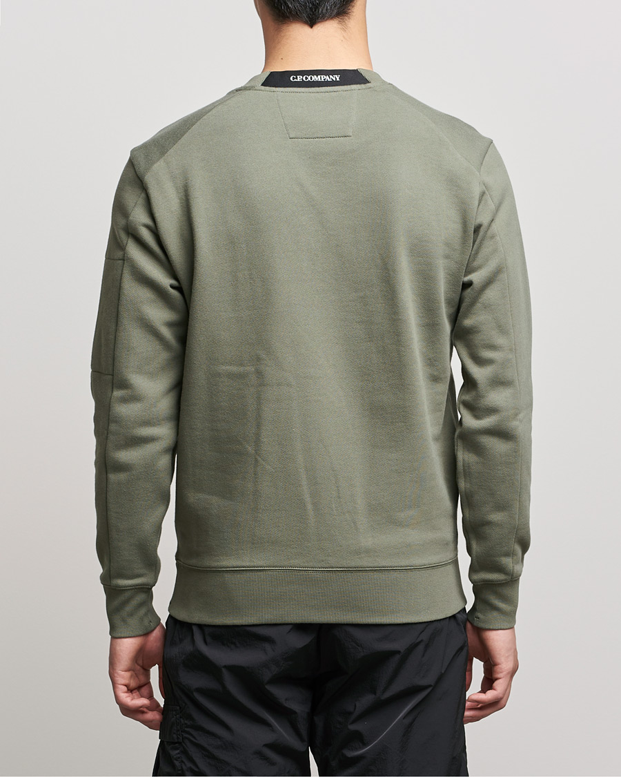 Herre | Trøjer | C.P. Company | Diagonal Raised Fleece Lens Sweatshirt Green